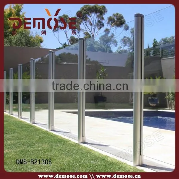 prefab homes balcony frosted frameless glass balustrade