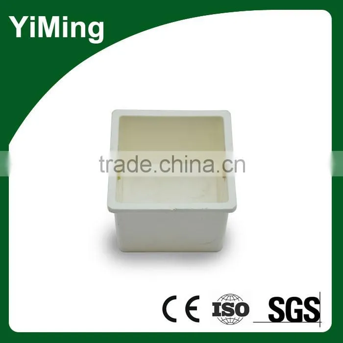 YiMing Manufacture Electrical Fittings White Colour PVC Switch Box