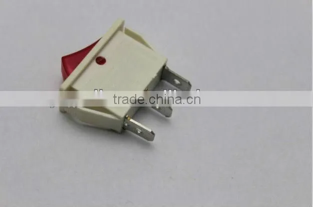 YL3-8 square white on off LED dpdt lighted rocker switch