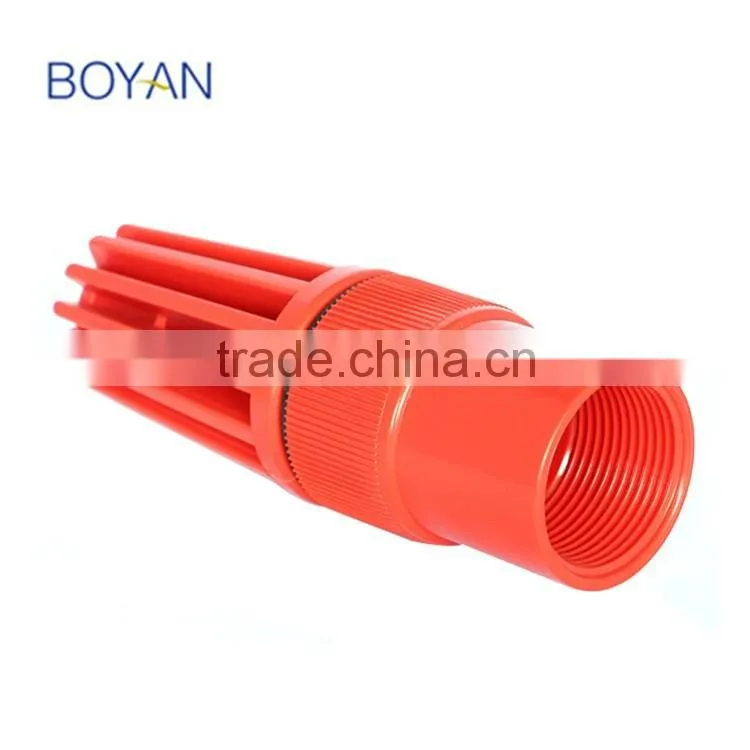 China Wholesale BOYAN TaiZhou HuangYan Low Price PVC Red Plastic Foot Valve