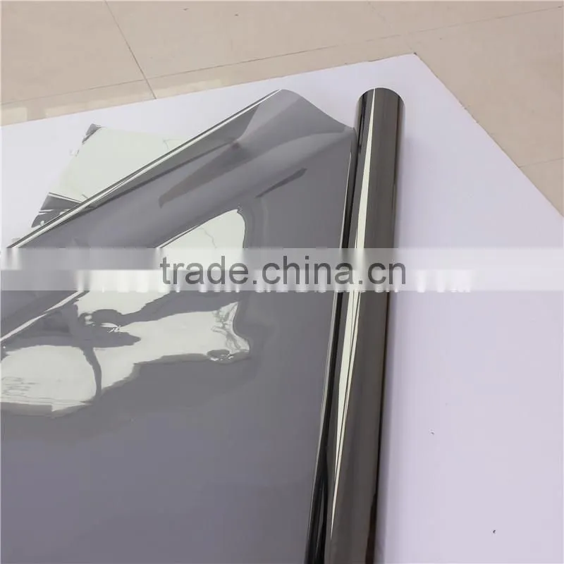 Removable with Glue Static Electricity Decoration Gray Color Glass Window Film