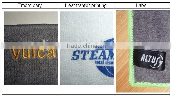 1216inch 3040cm microfiber towel wholesale with Embroidery logo