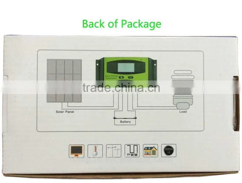30A/40A 12V/24V pwm solar charge controller for off-grid solar system