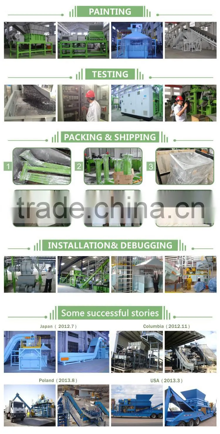 Tire Machine Used Plastic Recycling Machine Price Factory