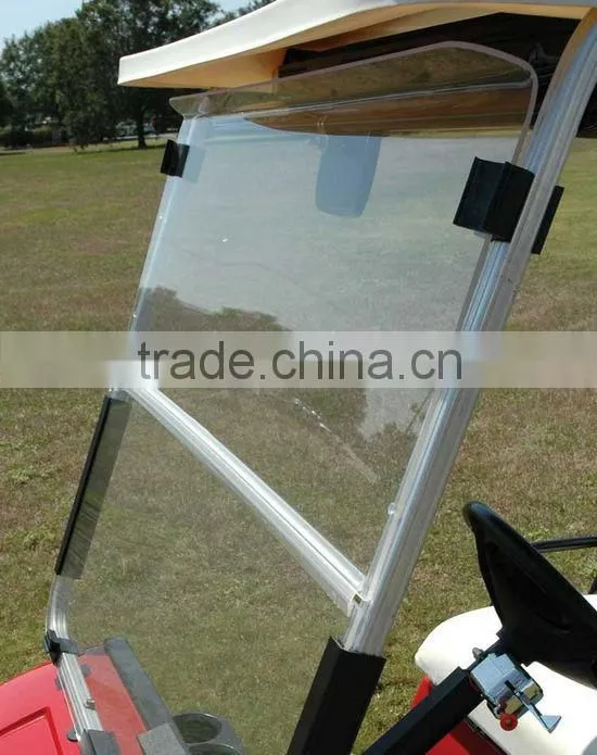 Golf Cart Part-Colored Anti UV Acrylic plastic Folded Club Car,E-Z-GO,Precedent Golf Carts Windshield