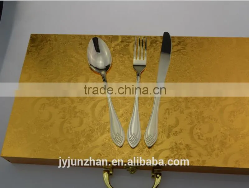 Perfect gold stainless table knife with high mirror polishing and low price