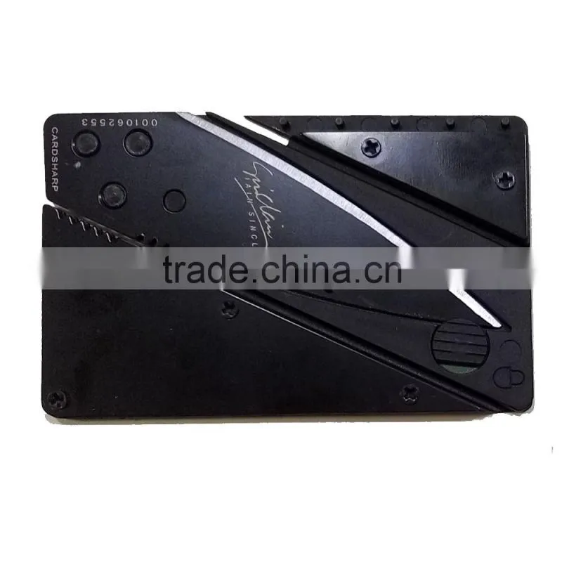 Colorful stainless steel credit card knife camping survival fortable pocket knife outdoor swiss army knife supplier