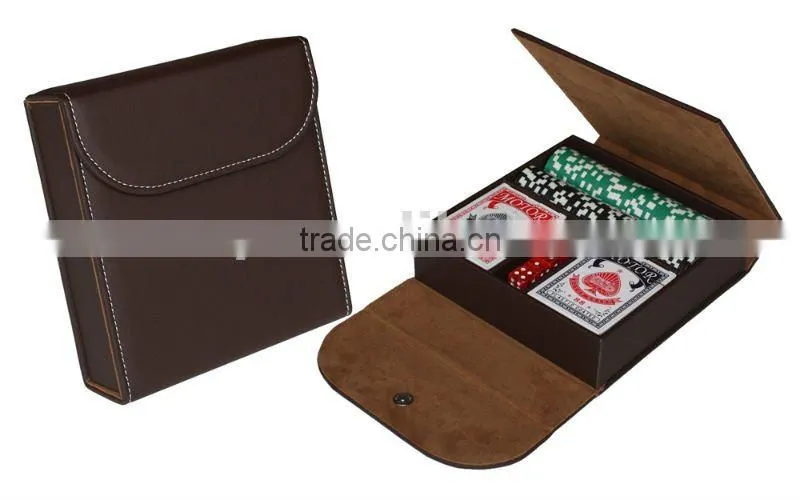 Leather Poker Chip Set