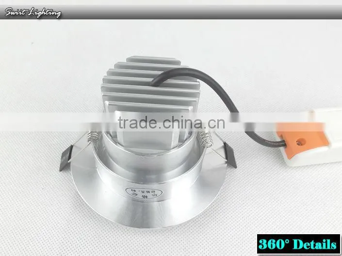 High Lumen 15W Dimmable LED Downlight COB