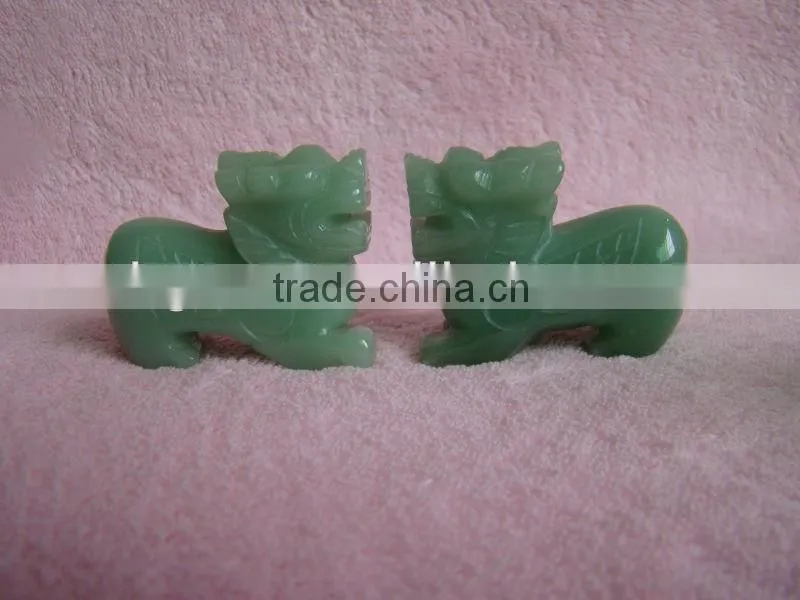 natural stone dragon carving