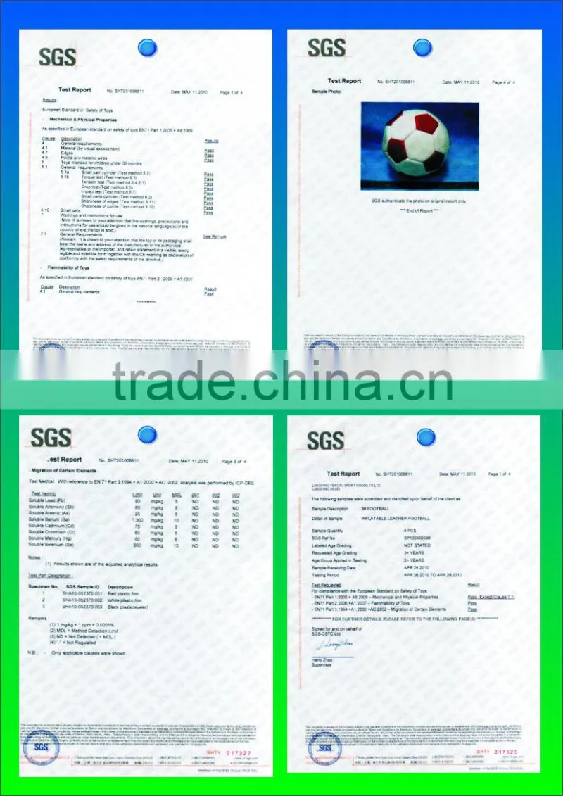 Stardand Weight Size pvc lamination football soccer ball