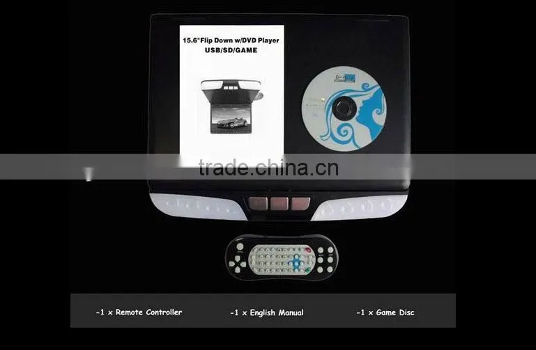 15" Roof Mount Dvd Player With Ir,Usb& sd Input Mp5 Supported