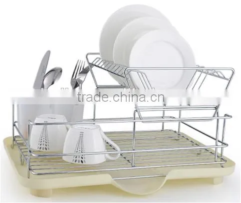China 2016 hot-sale dish drying rack with tray and cutlery holder