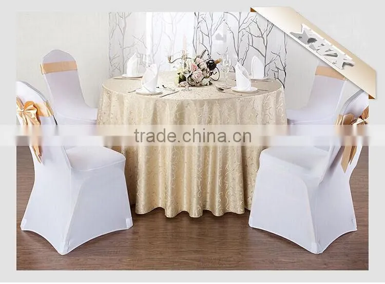 TC-159 Factory Wholesale 100%Polyester Sequin Rosette Table Cloth