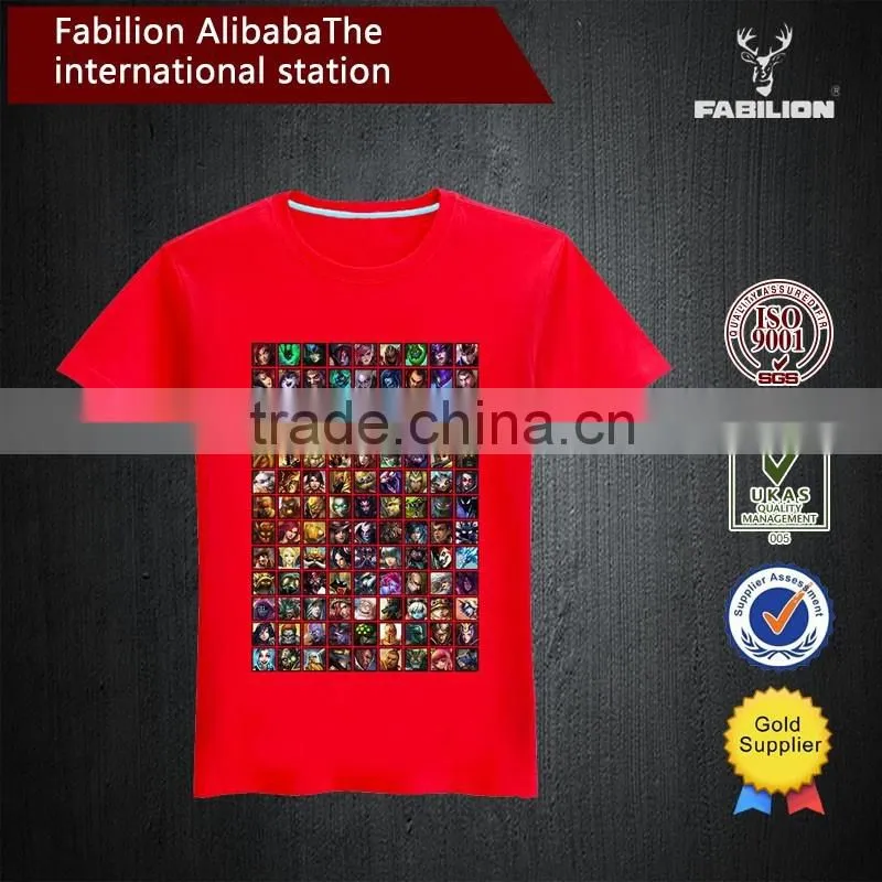 Fashion 100% Cotton Cheap Men's Custom Printing T-shirt