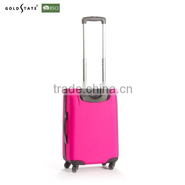 2016 fashion Hard suface spin wheel luggage/travel case