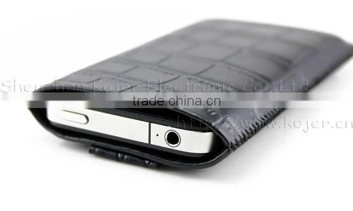 China manufacturer Microfiber Sleeve Pouch Cover Case - Baby Blue for Apple iPhone 5 5G 5S 5C