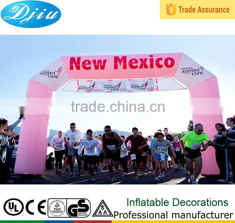 DJ-GM-31 factory outlet advertising inflatable entrance arch/inflatable leaping arches for sale