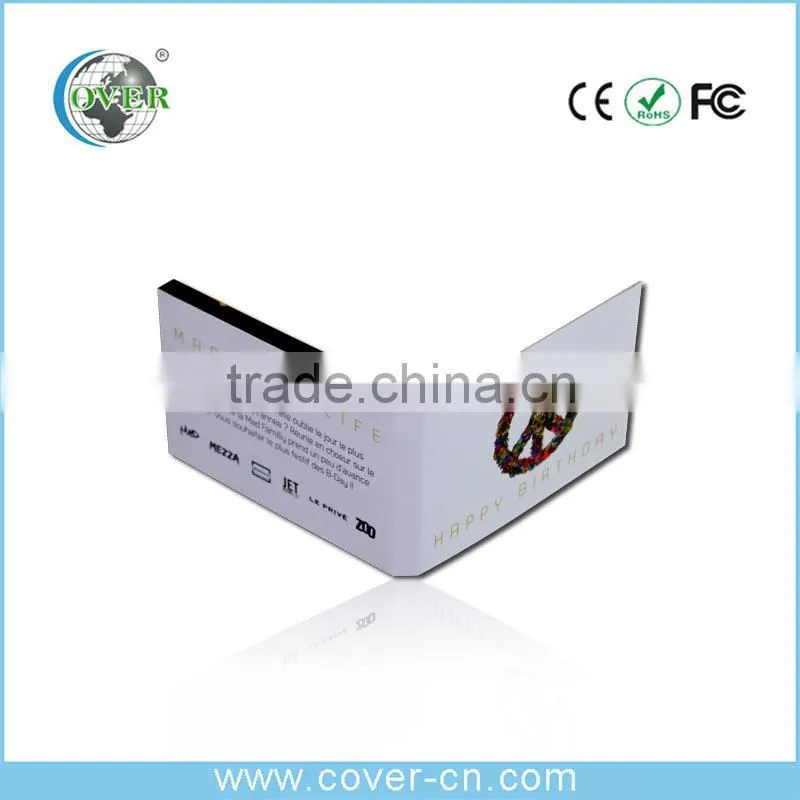Fashional LCD TFT Video Greeting Card as Advertising Gift