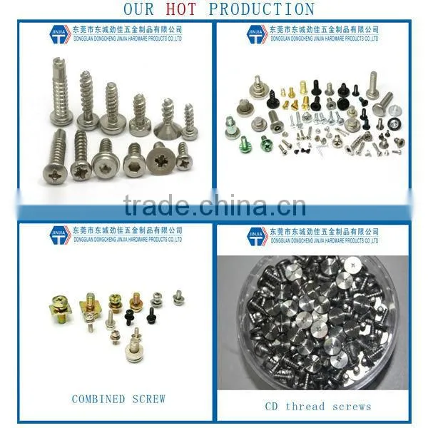 White zinc screws with pentacle drive M1*3.5