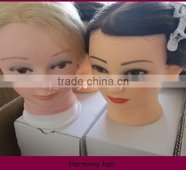 Hot selling Stock black mannequin heads with hair