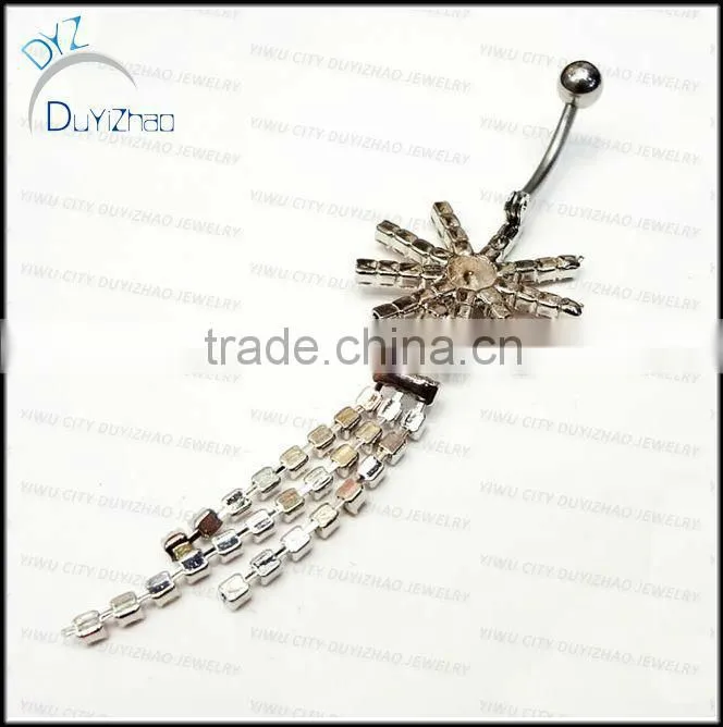 2013 new products vibrating navel rings sexy navel piercing