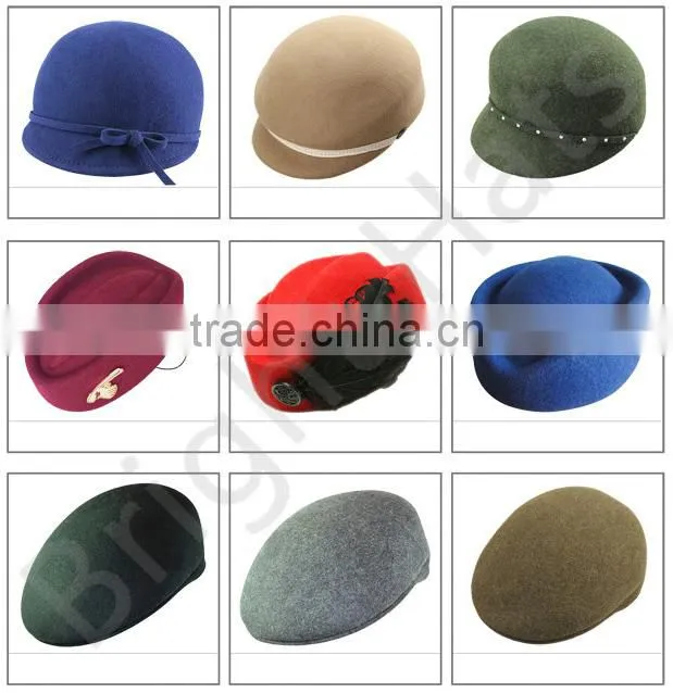 High Quality Uniform Hats With Wool Felt