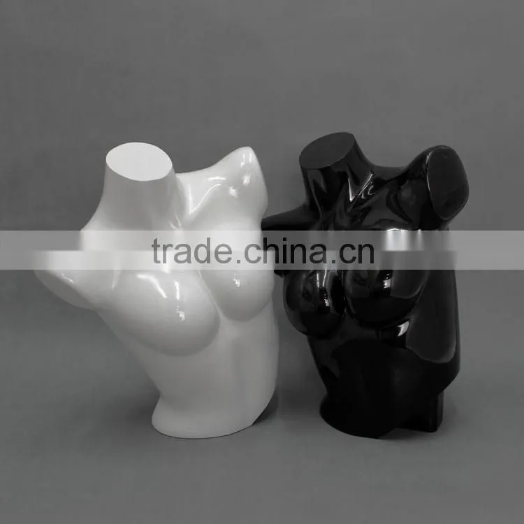 high gloss unbreakable plastic mannequin torso