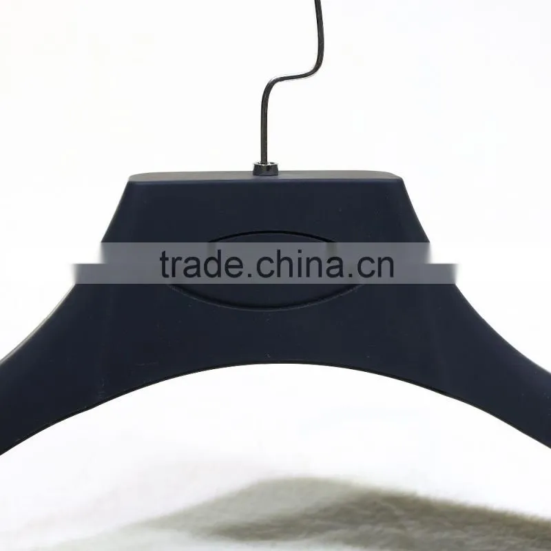 Plastic rubber coated hanger for clothes