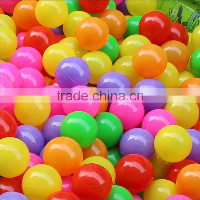 55mm Commercial Grade Colorful Crushproof Plastic Soft Ocean Ball Children Play Pit Ball For Baby Kid Toy Swim Pool Tent