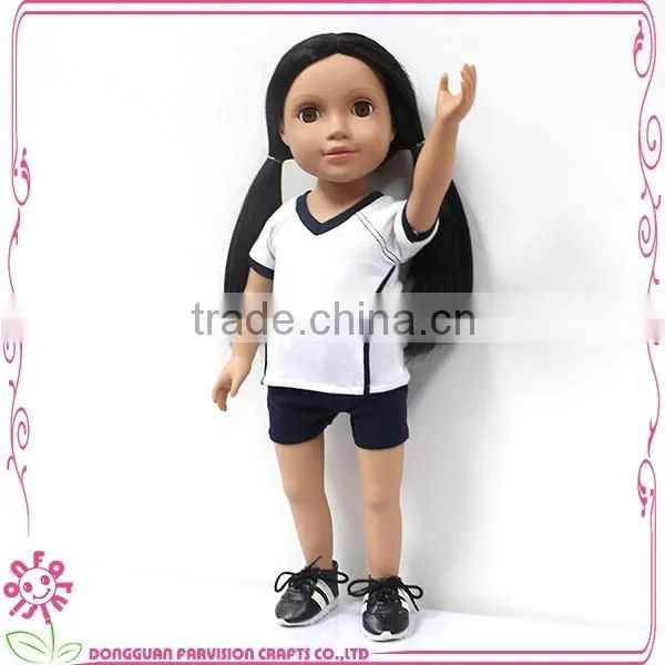 Smart girl doll, half cloth doll , kids toy doll