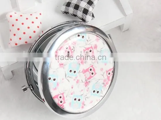 Lovely Eggle Flexible Cosmetic Mirror Metal Pocket Mirror