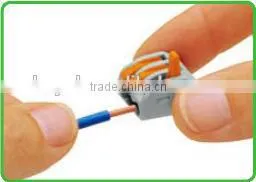 Push-wire quick connect terminals