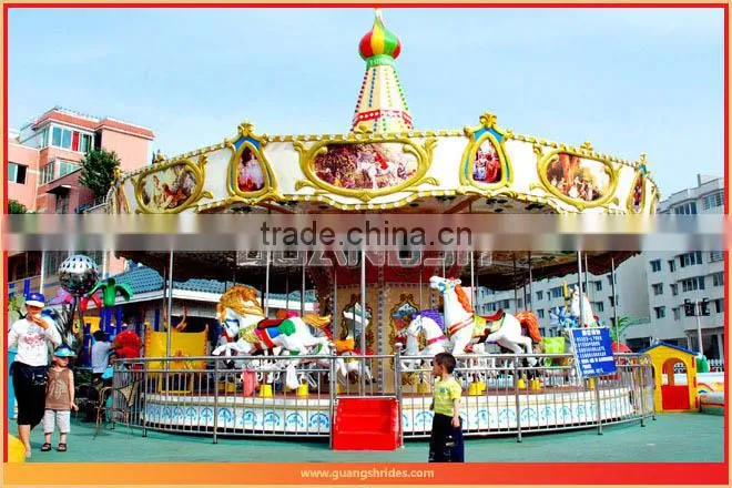 Joyful! luxury merry go round children amusement park ride for sale
