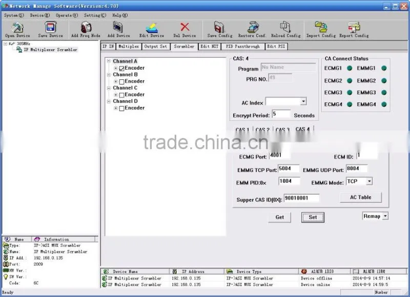 SC-3105 ip input asi output converter