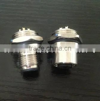 M12 Female panel mount shield senser connector