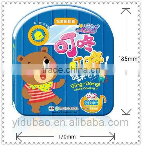 Latest new design with high quanlity electronic button sound book for children easy magic book
