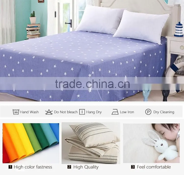 polycotton different sizes plain bed sheet