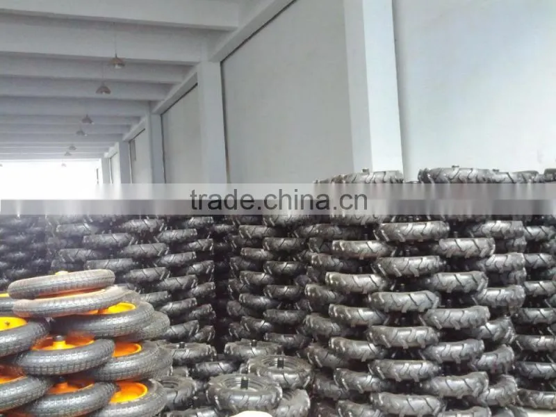 Rubber Pnuematic wheels manufactures for hand truck wheel 200x50
