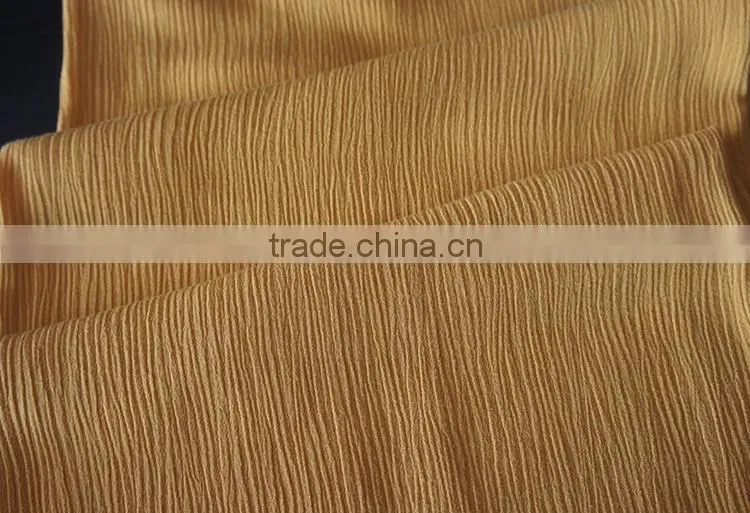 100%rayon solid deyed crepe crinkle voile fabric for pajamas night skirt shirts material cloth
