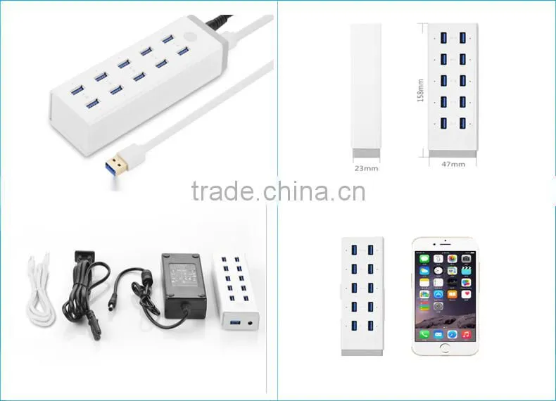 BKR High Power USB Ten Port Charging HUB USB 3.0 Por HUB