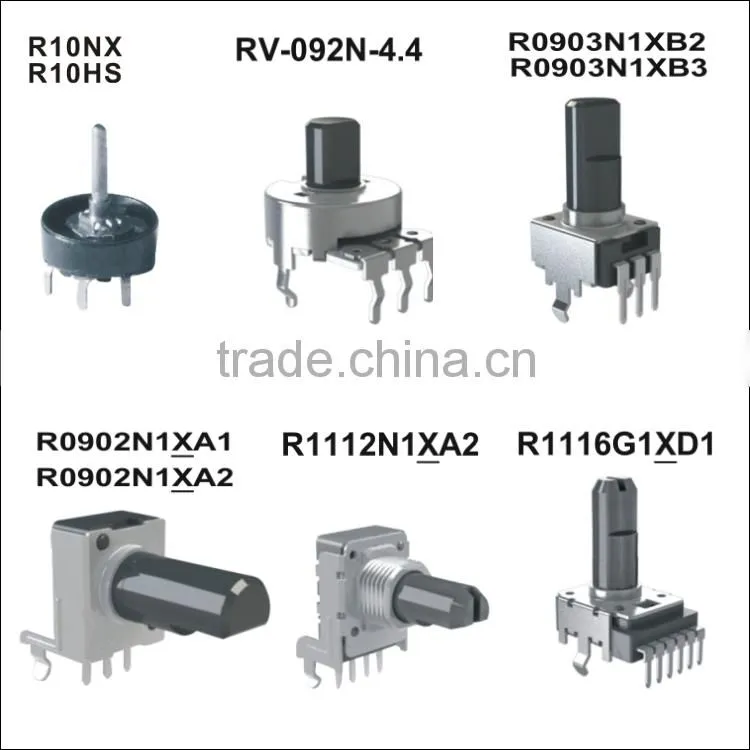 RS17-1rotary switch with solid round shaft solid flat shaft rotary switch rotary switch 4 pole 2section pins rotary switch