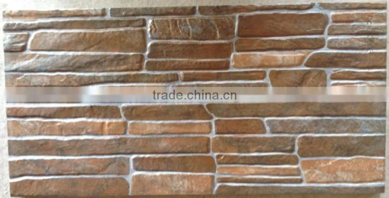 hot sale 3d inkjet 300x600mm exterior rustic wall tile