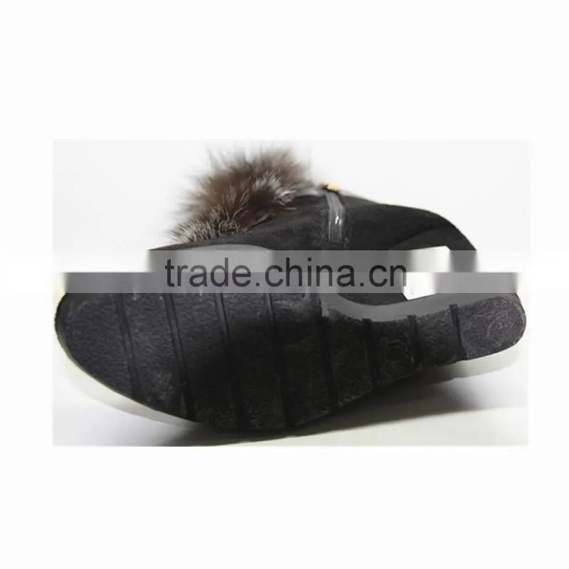 Chengdu Factory Supply Luxury Animal Fur Winter Woman Boot