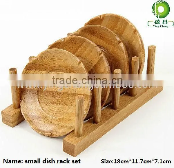 bamboo cutting board/ plate /cup coaster rack