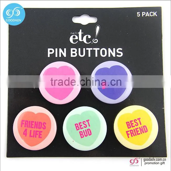 Cheap Security Tin button badges for Promotion