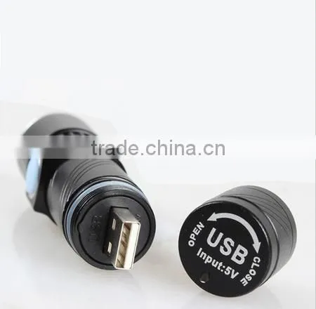factory directly sale usb charger flashlight