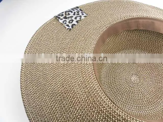 China manufacture top sell women's straw floppy beach hat