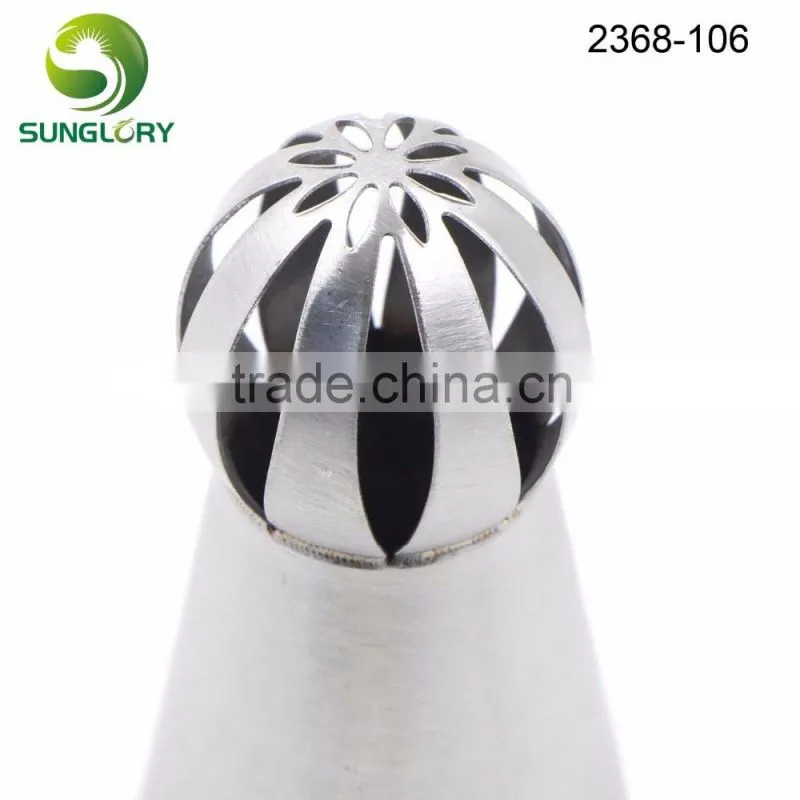 7PCS Cupcake Stainless Steel Russian Ball Nozzles Flower Fondant Icing Piping Tips Cream Torch Pastry Tube Cake Decorating Tools