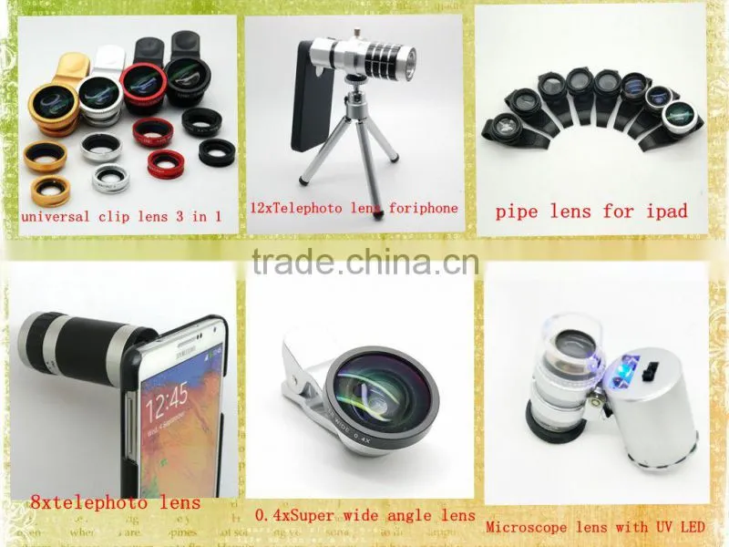 Best Universal 3 in 1 Clip Lens Wide Angle+ Macro+ Fish Eye Lens